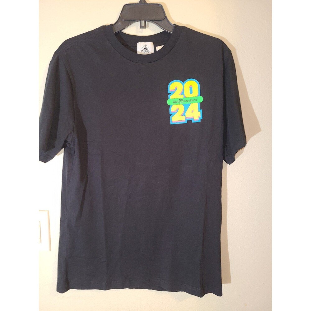 Disney Parks Mickey Neon Logo Shirt Size L NEW
